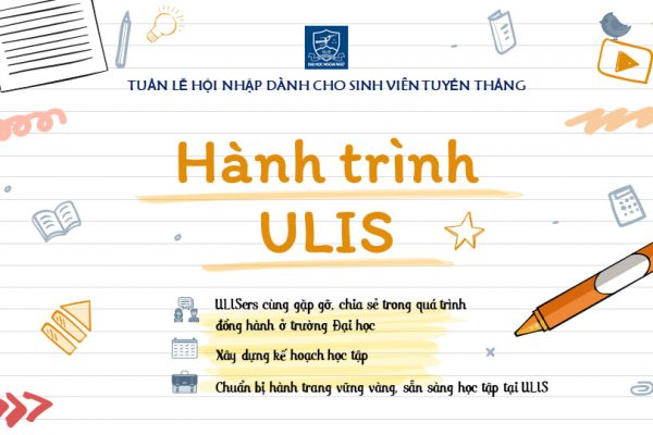 Kế hoạch tổ chức Tuần lễ hội nhập 2020 dành cho sinh viên tuyển thẳng: “Hành trình ULIS”