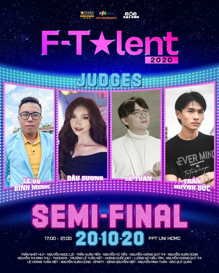 Sẵn sàng bùng nổ cho vòng bán kết F-Talent 2020 ngày 20/10
