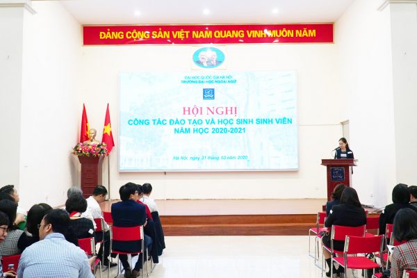 Hội nghị Đào tạo và Học sinh sinh viên Trường Đại học Ngoại ngữ năm học 2020-2021