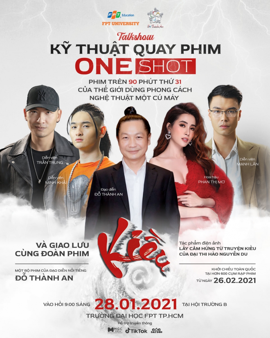 Sinh viên ĐH FPT trải nghiệm “Kỹ thuật quay phim One Shot và giao lưu đoàn phim Kiều@