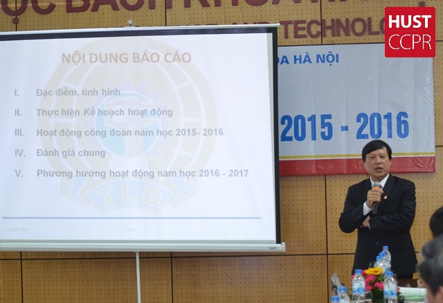 Hội nghị tổng kết công tác Công đoàn năm học 2015 – 2016