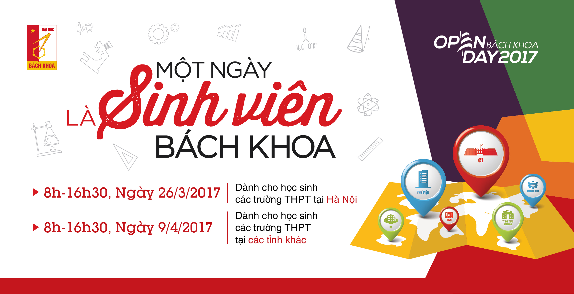Trải nghiệm chương trình "Một ngày là sinh viên Bách khoa"