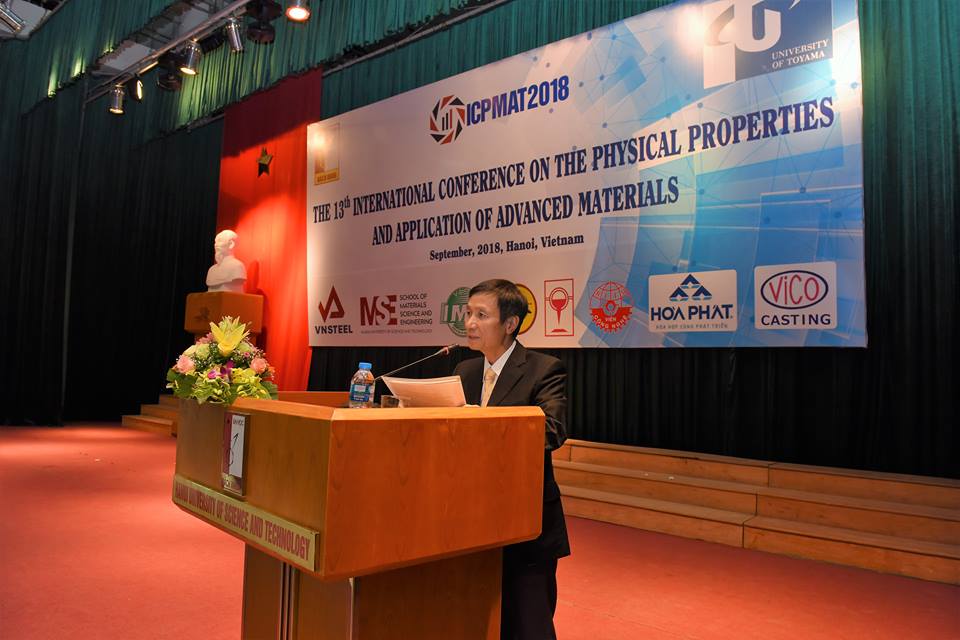 Hội thảo quốc tế về tính chất vật lý và ứng dụng vật liệu tiên tiến lần thứ 13 - ICPMAT2018