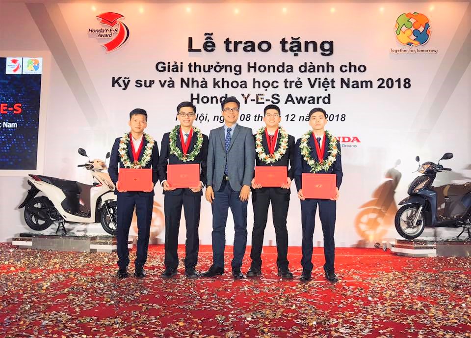 Sinh viên Bách khoa Hà Nội giành 4 trên 10 giải thưởng Honda Y-E-S năm 2018