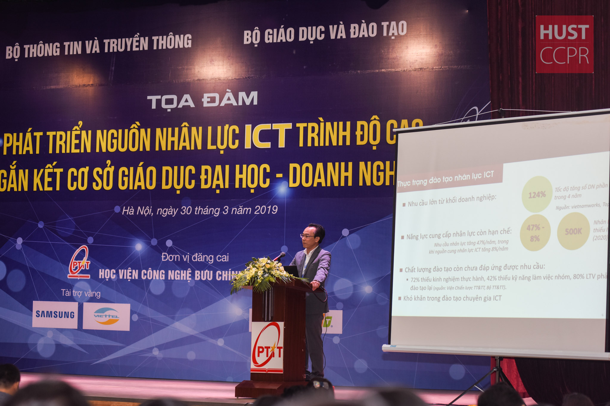 “Hợp tác trường đại học – doanh nghiệp trong đào tạo nguồn nhân lực ICT trình độ cao: Thực trạng và kỳ vọng”.