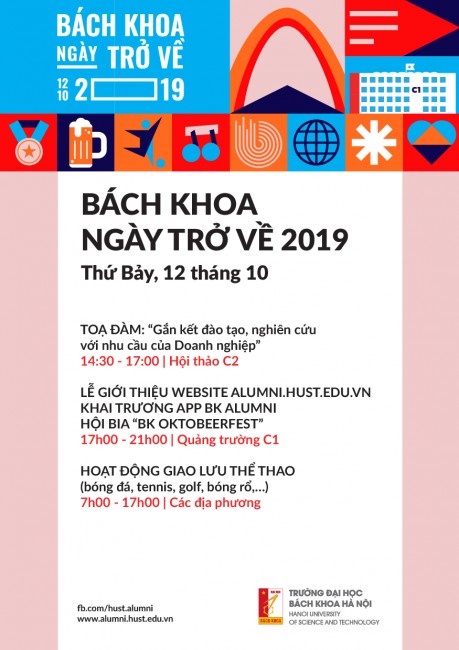 Mời tham dự chương trình “Bách Khoa: Ngày trở về 2019”