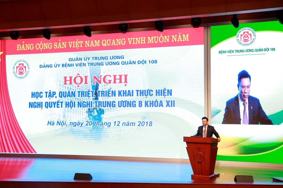 Bệnh viện TWQĐ 108 tổ chức học tập Nghị quyết Hội nghị Trung ương 8 khóa XII