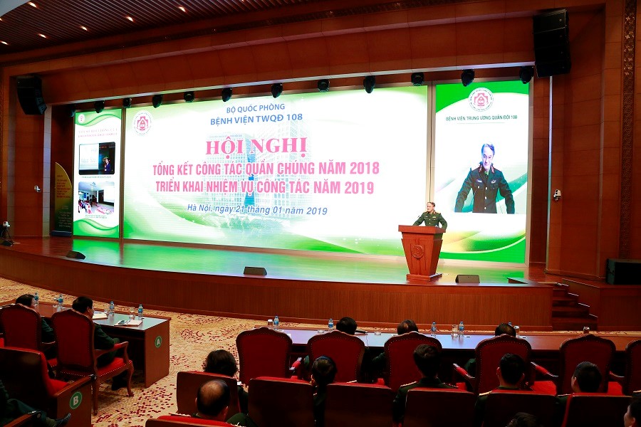Bệnh viện TWQĐ 108 tổ chức thành công Hội nghị Tổng kết công tác quần chúng năm 2018 & Triển khai nhiệm vụ công tác năm 2019