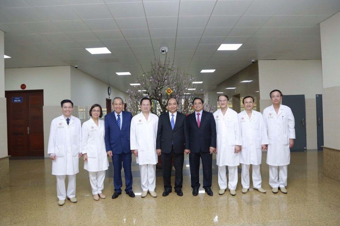 Lãnh đạo cấp cao Đảng và Nhà nước, Quân ủy Trung Ương, Bộ Quốc Phòng đến thăm và chúc tết Bệnh viện TWQĐ 108