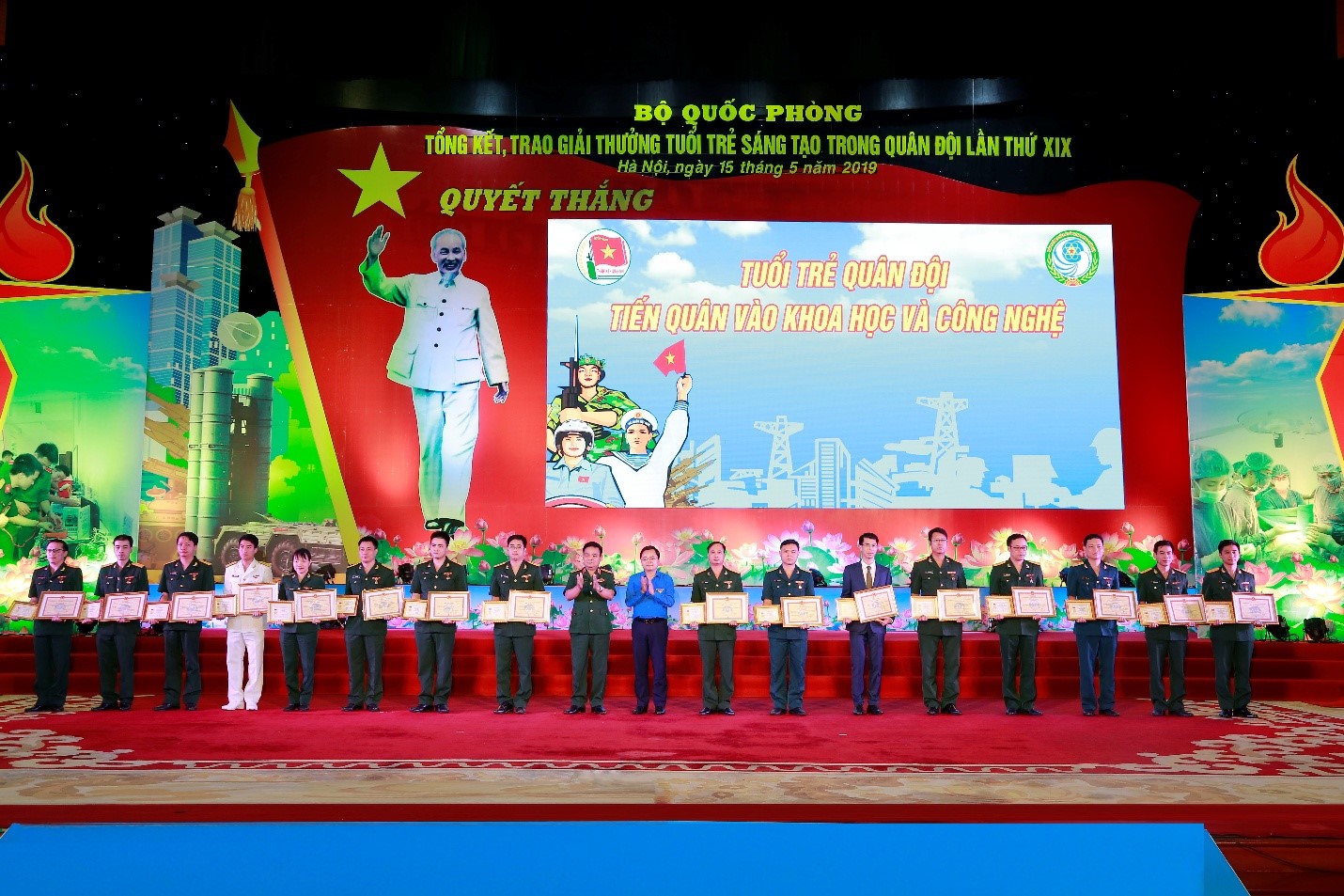 Tuổi trẻ Bệnh viện TWQĐ 108 đạt thành tích cao Giải thưởng Tuổi trẻ sáng tạo trong Quân đội lần thứ XIX