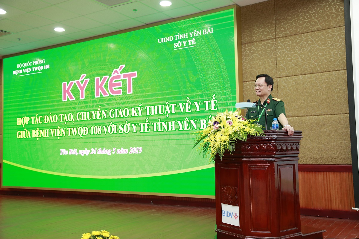 Ký kết hợp tác đào tạo, chuyển giao kỹ thuật về y tế giữa Bệnh viện TWQĐ 108 với Sở Y tế tỉnh Yên Bái