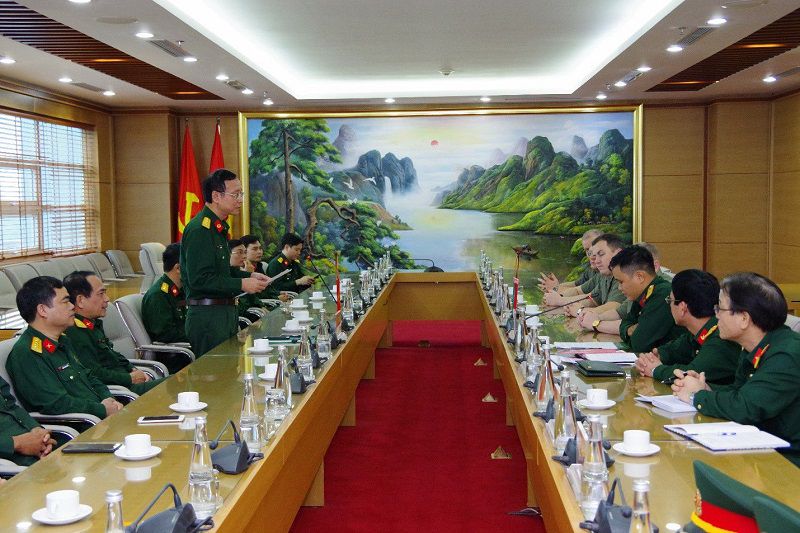 Đoàn cán bộ Tổng cục Hậu cần Lực lượng Vũ trang CH Bê-la-rút tới thăm quan và trao đổi hợp tác tại Bệnh viện TWQĐ 108