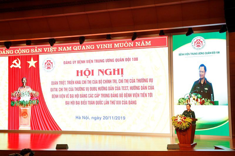 Đảng ủy Bệnh viện TWQĐ 108 quán triệt, triển khai các văn bản lãnh đạo, chỉ đạo Đại hội Đảng các cấp trong Đảng bộ Bệnh viện