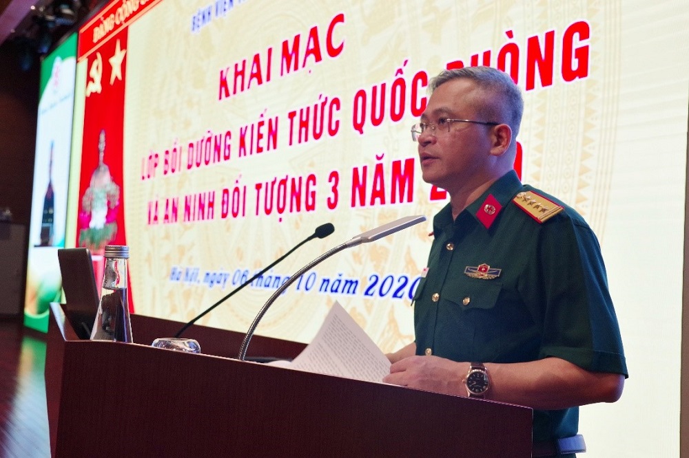 Tổ chức bồi dưỡng kiến thức quốc phòng và an ninh cho các đối tượng trong Bệnh viện TWQĐ 108 năm 2020