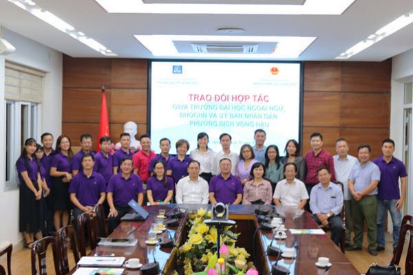 Đẩy mạnh hợp tác với UBND phường Dịch Vọng Hậu