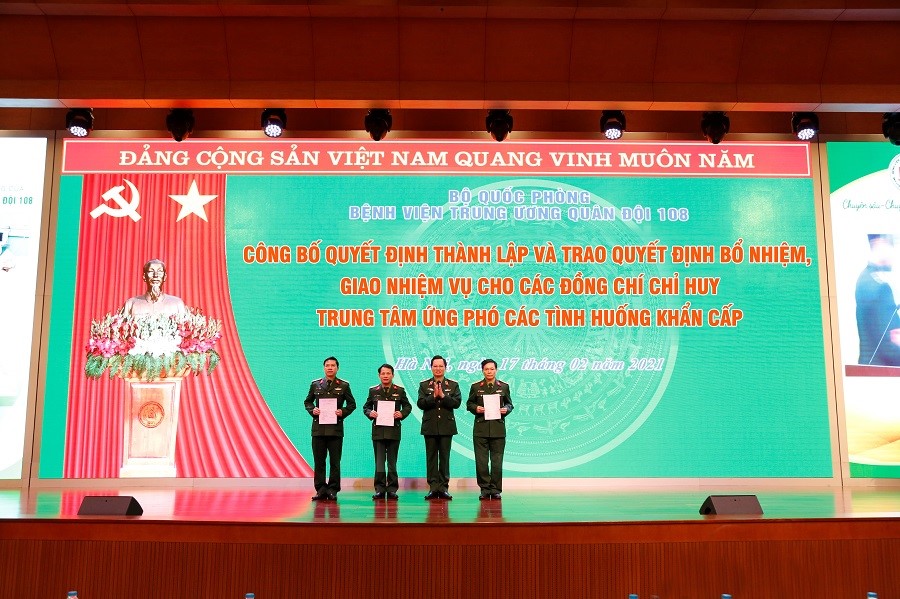 Bệnh viện Trung ương Quân đội 108 triển khai quyết định thành lập Trung tâm Ứng phó các tình huống khẩn cấp
