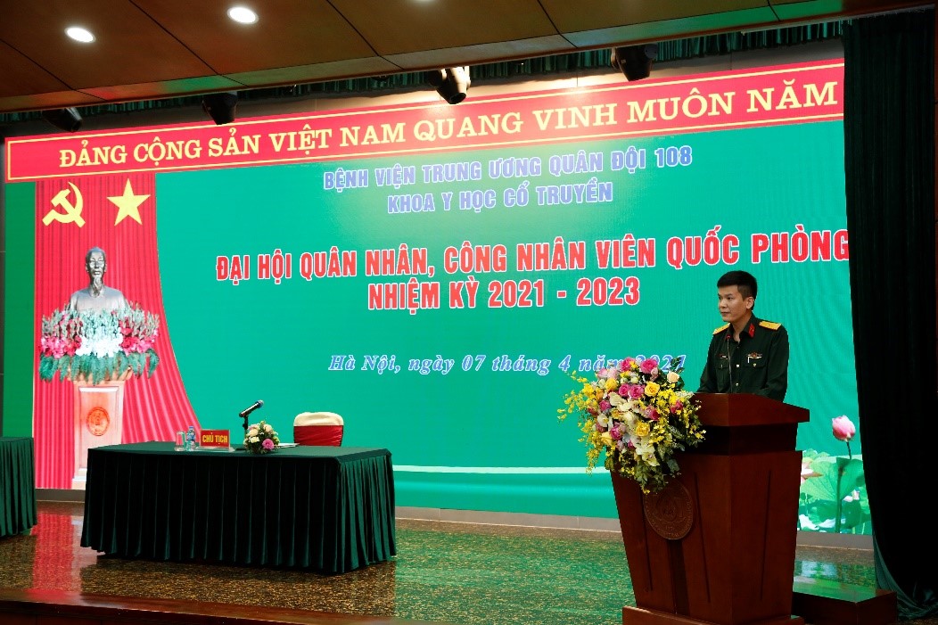 Đại hội quân nhân Khoa Y học cổ truyền, nhiệm kỳ 2021-2023