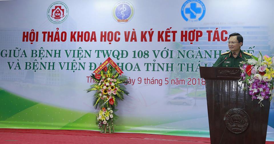Lễ ký kết hợp tác giữa Bệnh viện TWQĐ 108 với ngành Y tế tỉnh Thái Bình và Bệnh viện đa khoa tỉnh Thái Bình