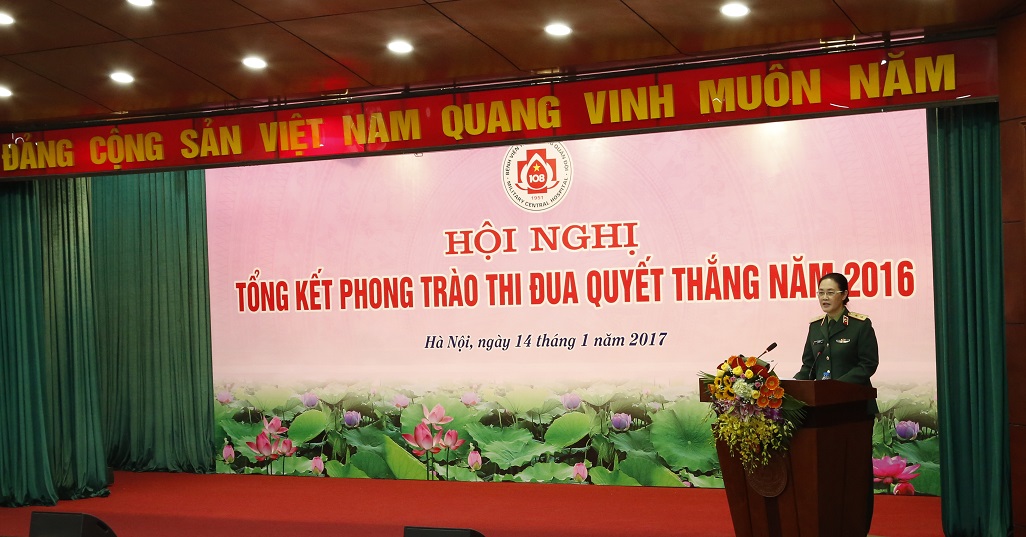 Bệnh viện Trung ương Quân đội 108 tổng kết phong trào Thi đua Quyết thắng năm 2016