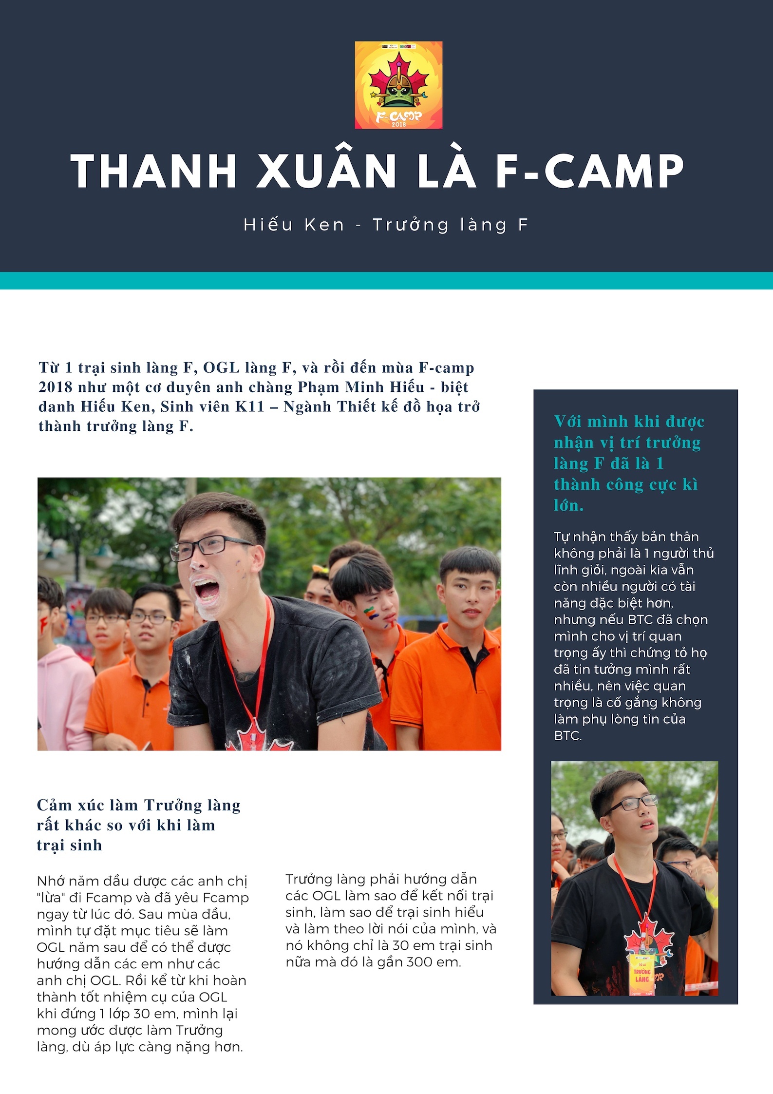 Tinh thần đồng đội làng F bừng sáng F-camp2018