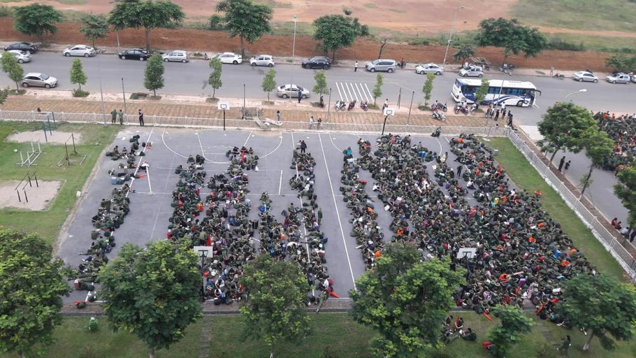 Hàng ngàn tân binh K14 hăm hở bước vào tháng rèn luyện tập trung