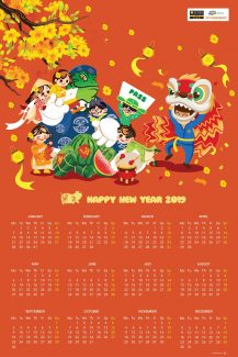 Hé lộ những thiết kế lịch treo tường đậm chất trường F