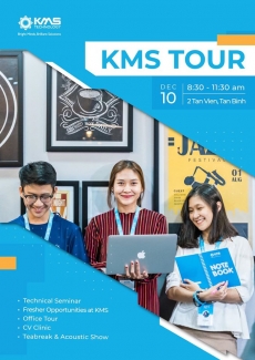Cơ hội tham quan trải nghiệm KMS Technology dành cho sinh viên Công Nghệ Thông Tin