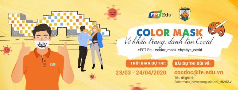 Cuộc thi Color mask – Vẽ khẩu trang, đánh tan Covid-19, ngại gì không thử?