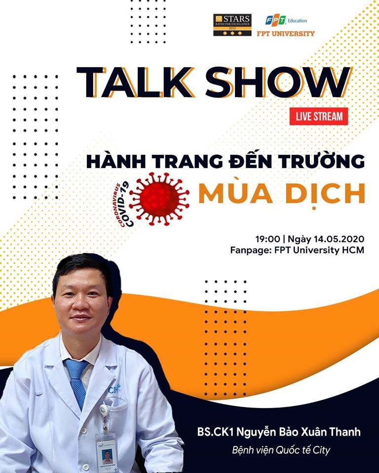 Đại học FPT mời bác sỹ livestream tư vấn “Hành trang đến trường mùa dịch” cho sinh viên