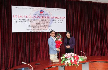 NCS Đỗ Ngọc Thủy bảo vệ thành công luận án tiến sĩ cấp Học viện