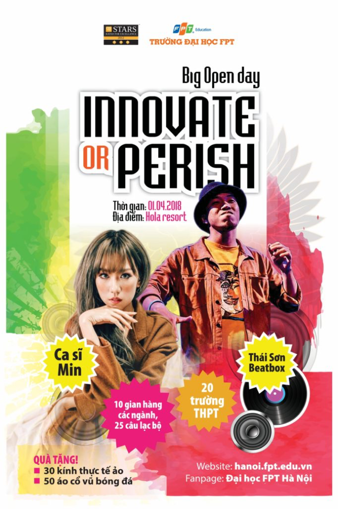 Ca sĩ Min và Beatboxer Thái Sơn góp mặt trong ngày hội Big Open day