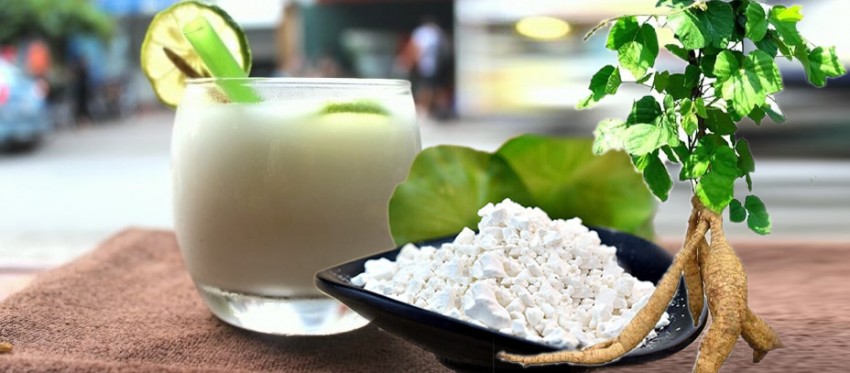 Chế “vũ khí” chống nóng từ bột sắn dây