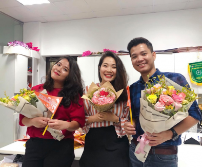 Sinh viên Đại học FPT sẵn sàng OJT sau chương trình định hướng và tư vấn chuyên sâu