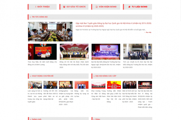 Ra mắt chuyên trang Đảng bộ Trường Đại học Ngoại ngữ