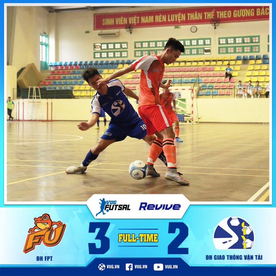 Tuyển Futsal ĐH FPT chiến thắng trong trận mở màn cúp VUG