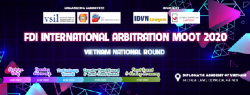 Cuộc thi Diễn án Luật Đầu tư quốc tế – Vòng Quốc gia 2020 (FDI MOOT 2020)