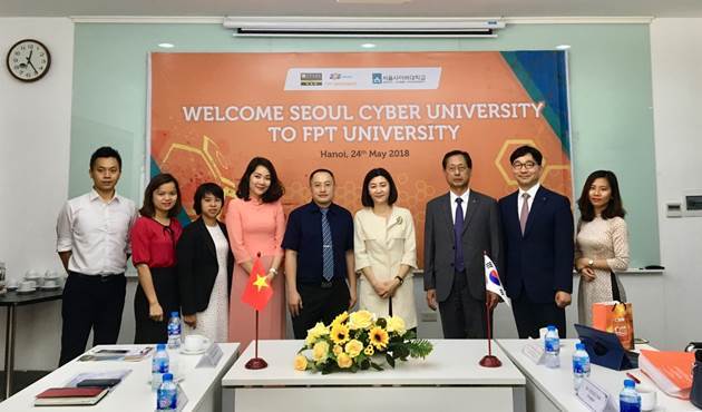 ĐH FPT đẩy mạnh hợp tác phương pháp đào tạo 4.0 với ĐH Seoul Cyber (Hàn Quốc)