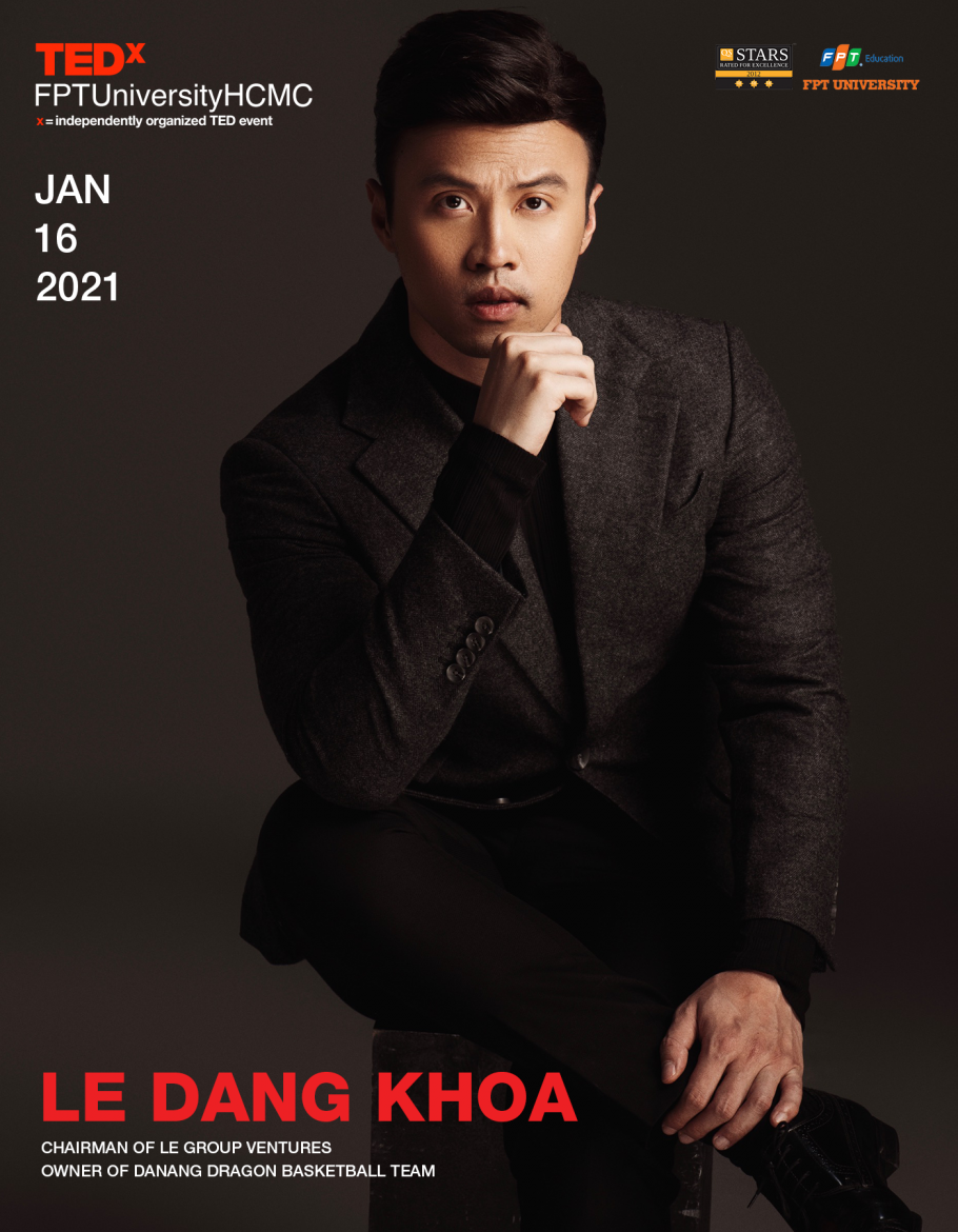 “Shark Khoa” là diễn giả chương trình TEDxFPTUniversityHCMC 2021