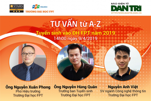 Chiều mai, tư vấn từ A-Z tuyển sinh vào ĐH FPT năm 2019