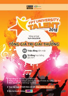 Thông báo chương trình học bổng tài năng “FPT University Talent 2018”