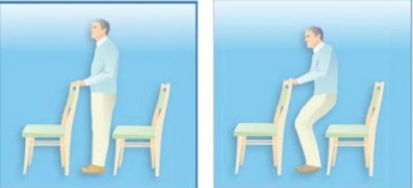 Tập ngồi và đứng.