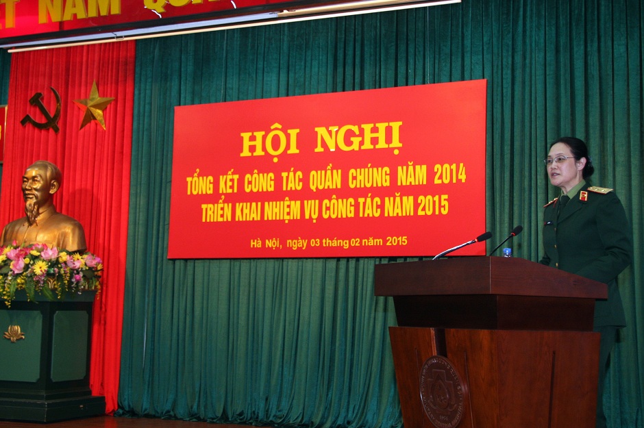 Bệnh viện TƯQĐ 108 tổng kết công tác quần chúng năm 2014