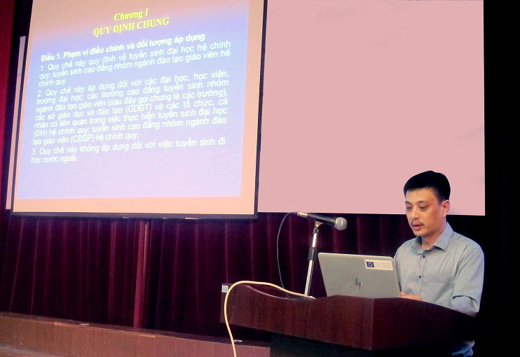 Hội nghị tập huấn công tác tuyển sinh năm 2018