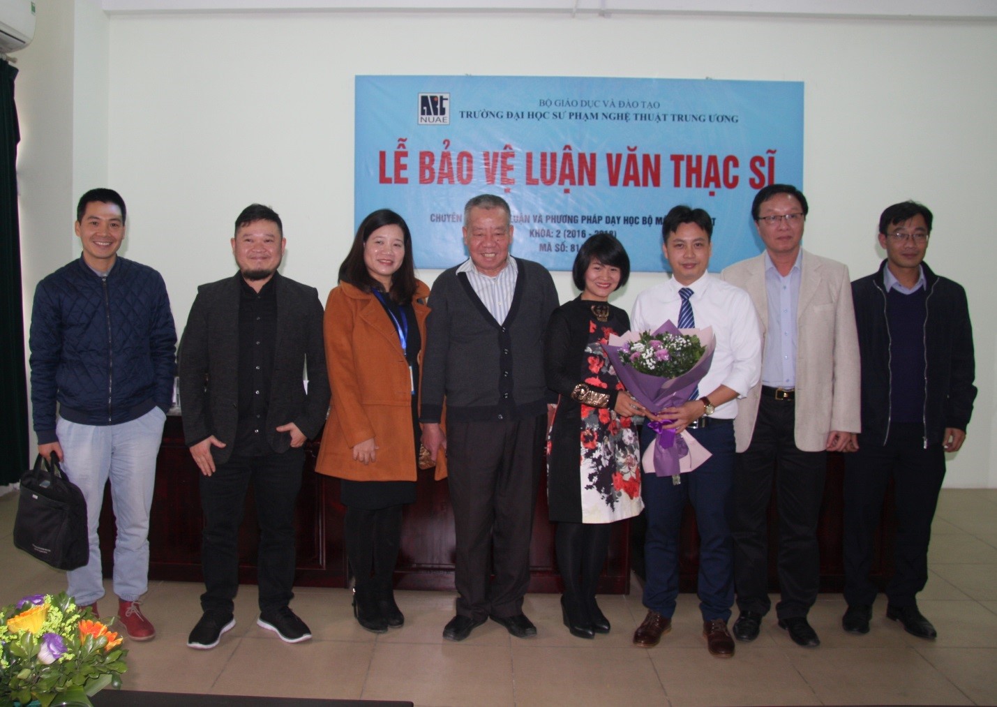 Lễ bảo vệ luận văn của học viên Phạm Ngọc Hưng (K1) - Chuyên ngành Lý luận và Phương pháp dạy học bộ môn Mỹ thuật