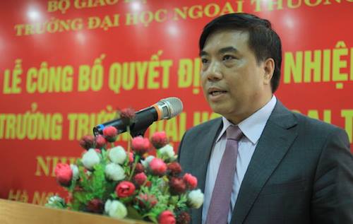 Vụ trưởng đại học về làm Hiệu trưởng trường Ngoại thương