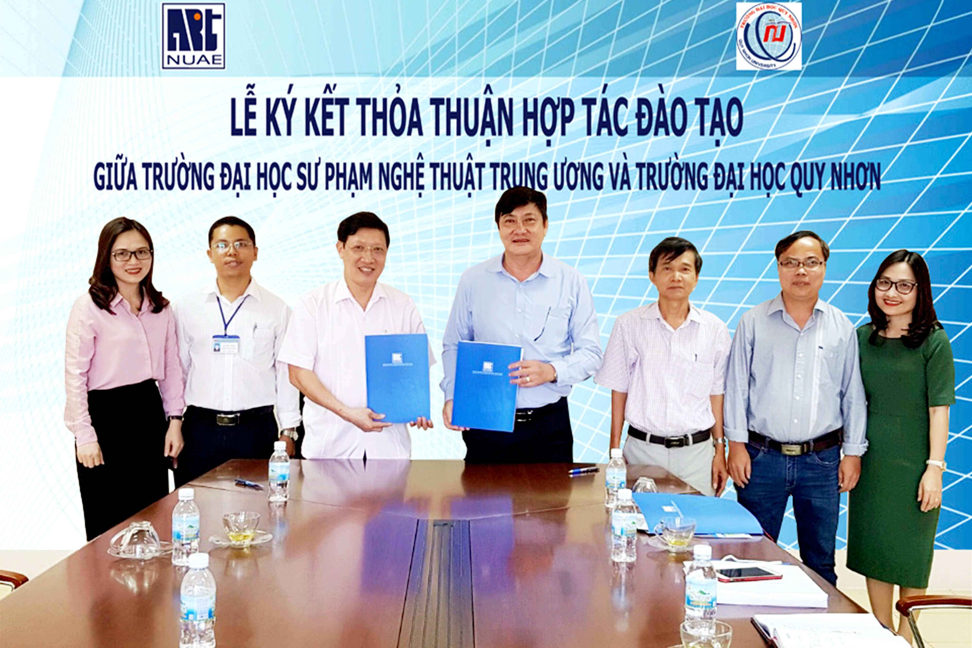 Lễ ký kết Thỏa thuận hợp tác đào tạo giữa trường Đại học Sư phạm Nghệ thuật Trung ương và trường Đại học Quy Nhơn