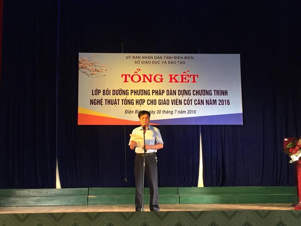 GDTX&CN - Cán bộ, nhà giáo ngành Giáo dục và Đào tạo Điện Biên tham gia bồi dưỡng về phương pháp dàn dựng chương trình nghệ thuật