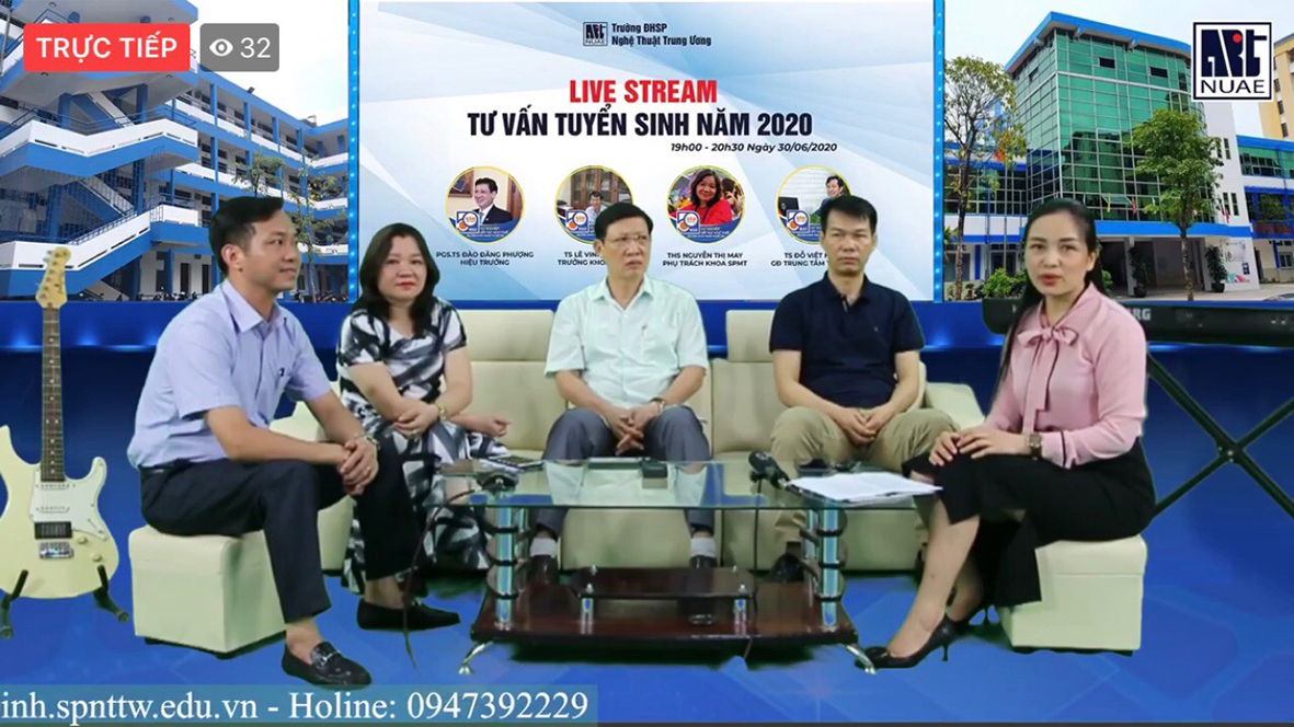 Trường ĐHSP Nghệ thuật TW tổ chức Live stream Tư vấn Tuyển sinh Đại học năm 2020