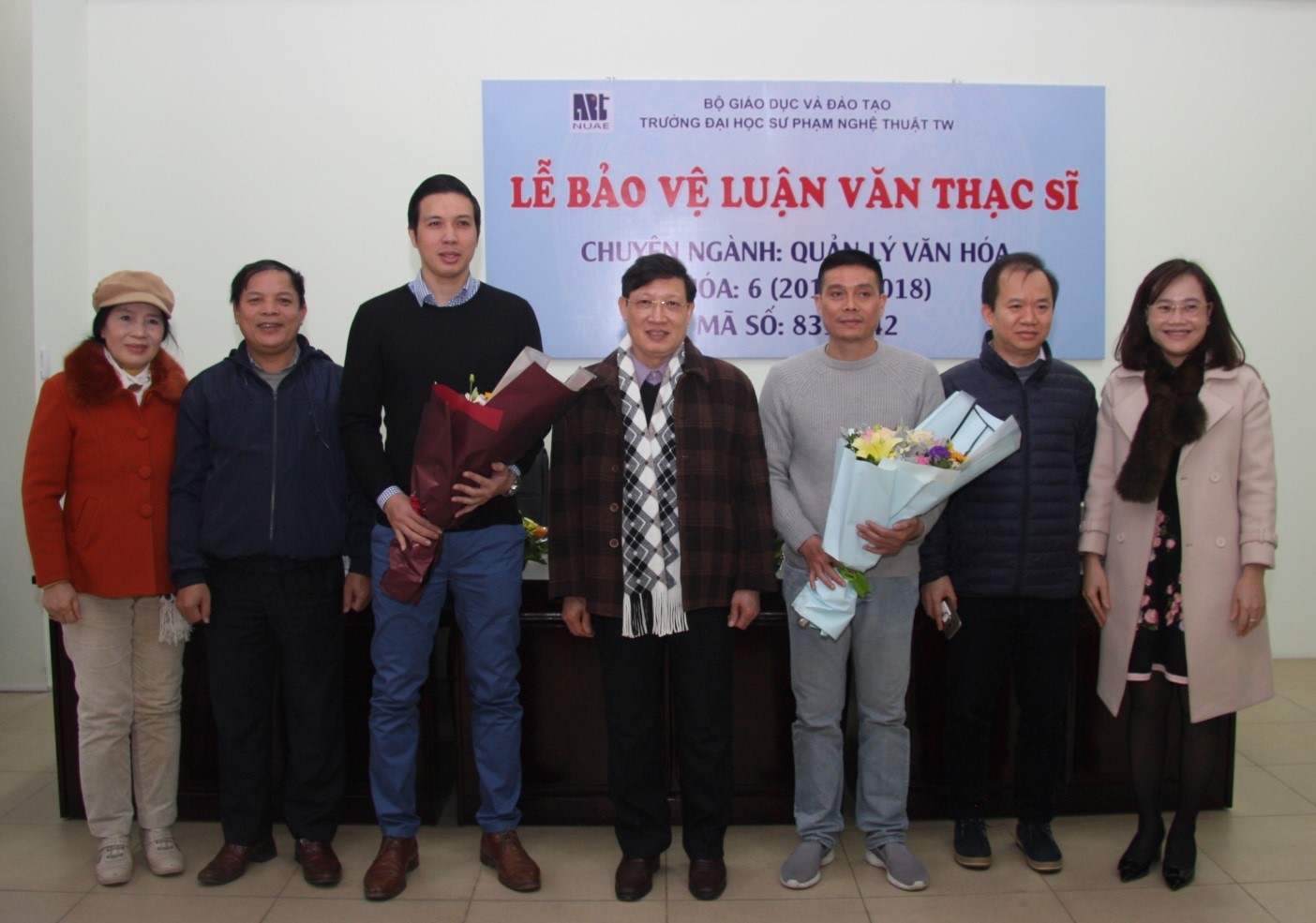 Lễ bảo vệ luận văn của hai học viên Trần Đức Bảo   và Bùi Ngọc Dương (K4 và K6) - Chuyên ngành Quản lý văn hóa