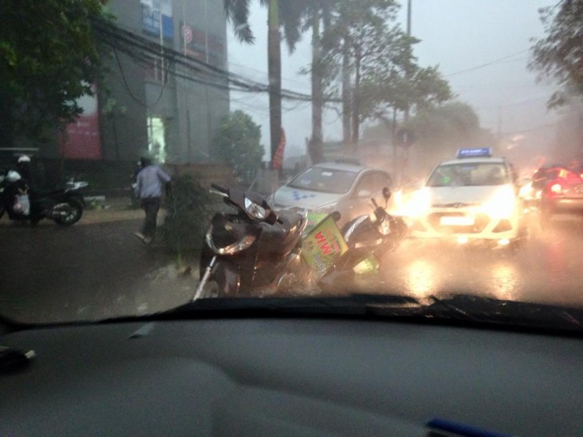 mưa dông, gió giật, Hà Nội
